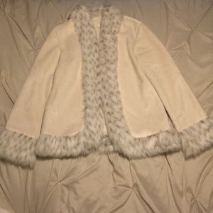 White House Black Market Ivory Coat